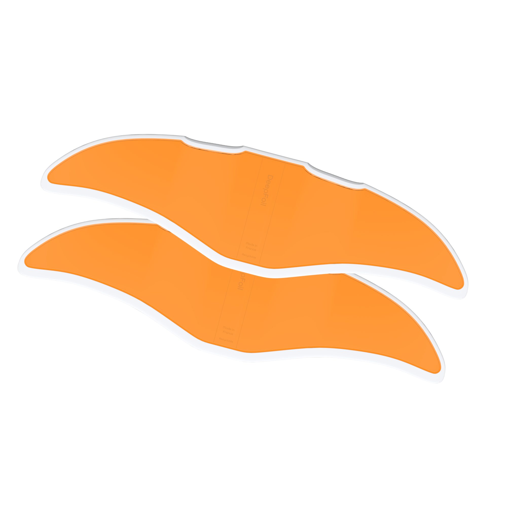 Visuel 3D de deux Deepoil ou Deep Foil Oranges